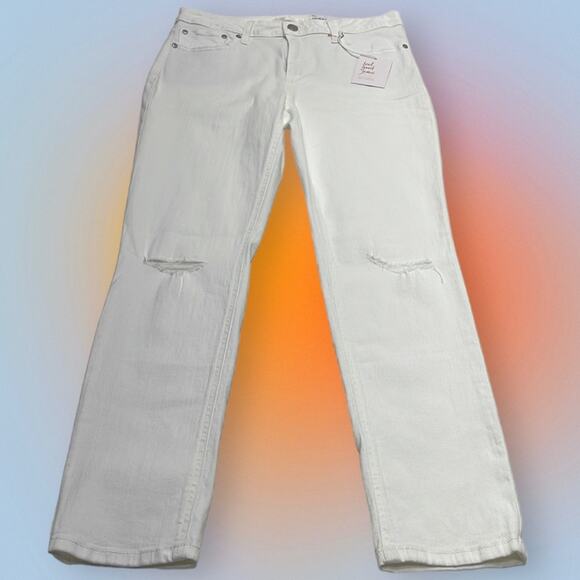 LAUREN CONRAD Women’s 14 White Distressed Skinny Jeans - Picture 3 of 5